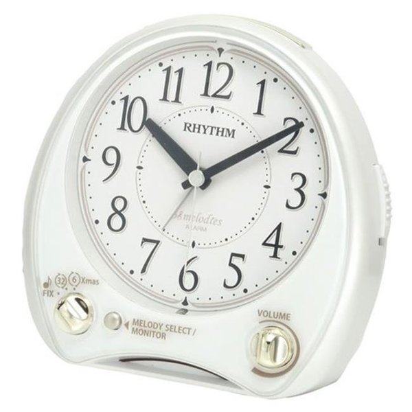 Rhythm Clock Rhythm Clock 4RM763WR03 Morning Melody Alarm Clock 4RM763WR03